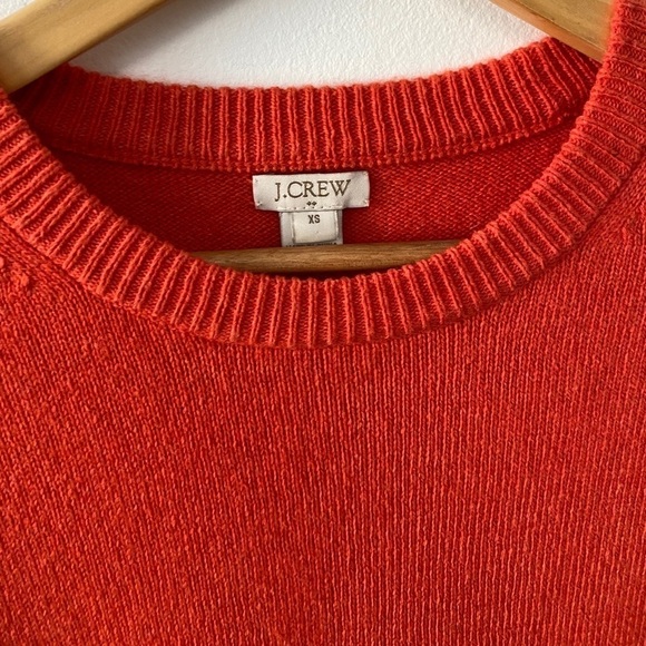 J.Crew Wool Blend Orange Flare Bell Sleeve - Picture 2 of 6